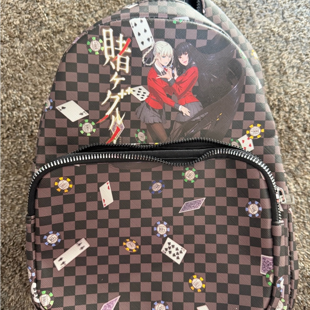 Anime Character Checkered Backpack Kakegurui,Yume… - image 2